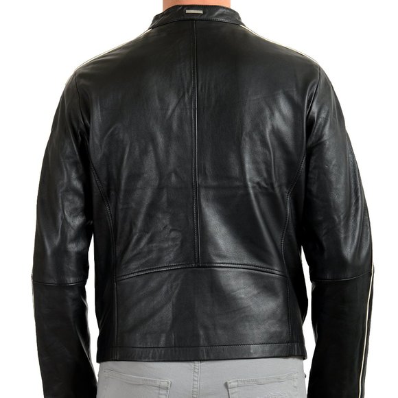 Hugo Boss Jackets & Coats Hugo Boss Mens Mafos Leather Black Bomber